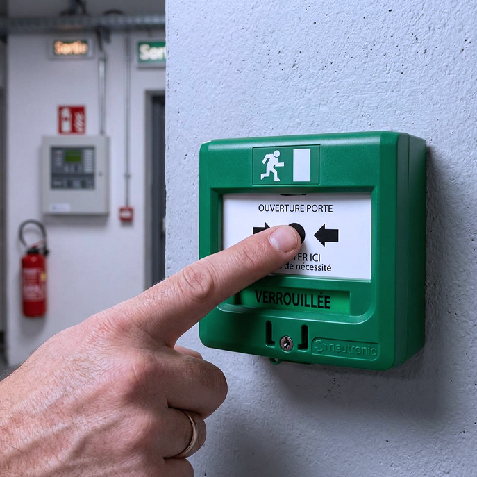 A Team Sécurité Déclencheur Incendie Vert